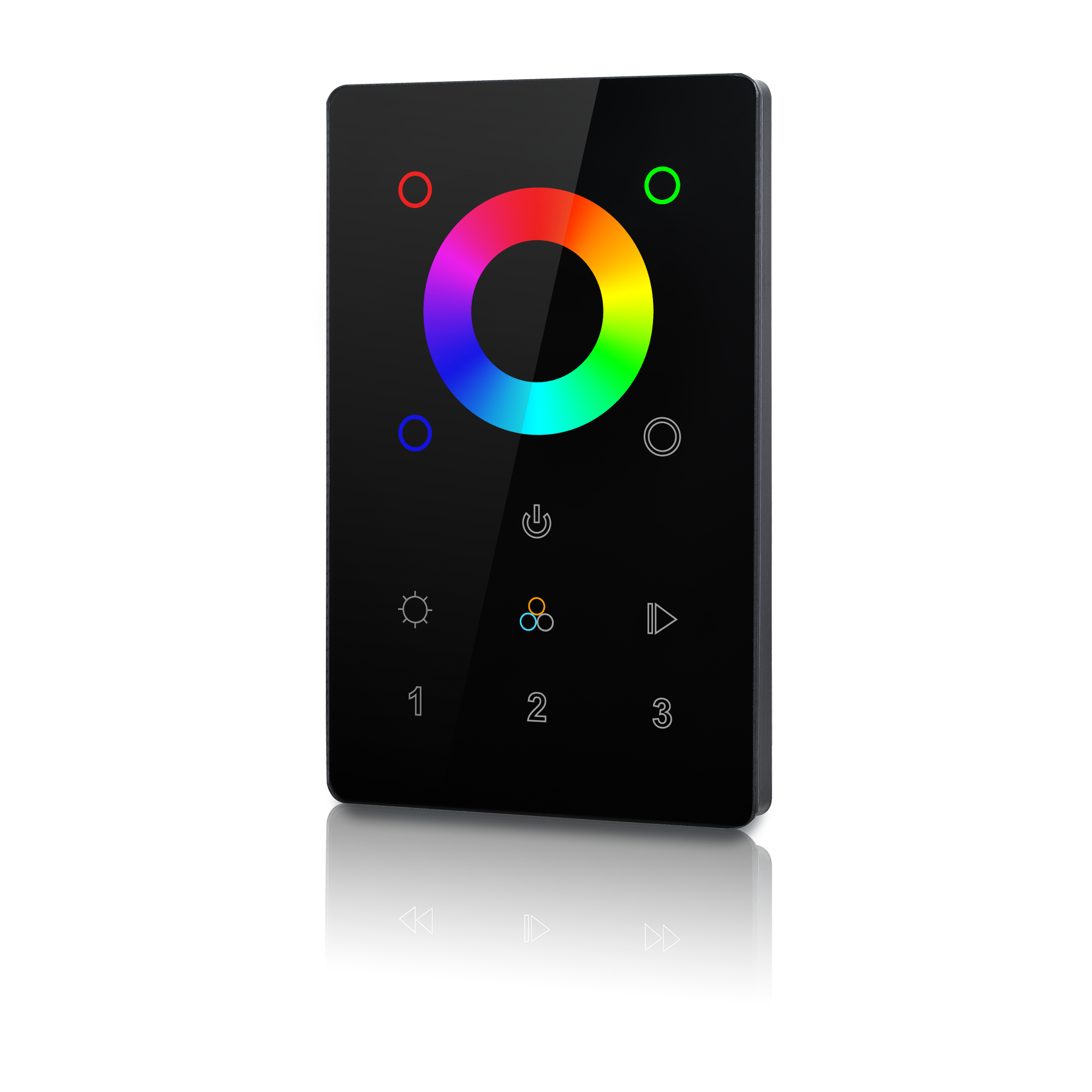 Pub virkningsfuldhed Store 3 Zone Color Touch Panel and Dimmer, Black (ZigBee) - RGB Genie