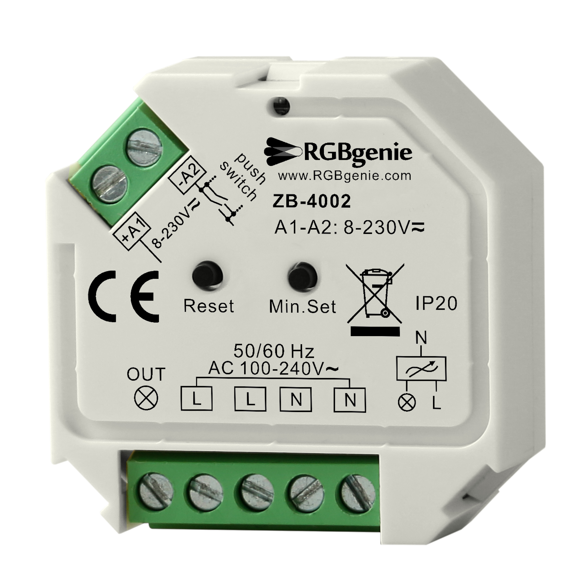 ZigBee 3.0 Light Controller Edge Dimmer Switch Home Automation for Hue Bridge 