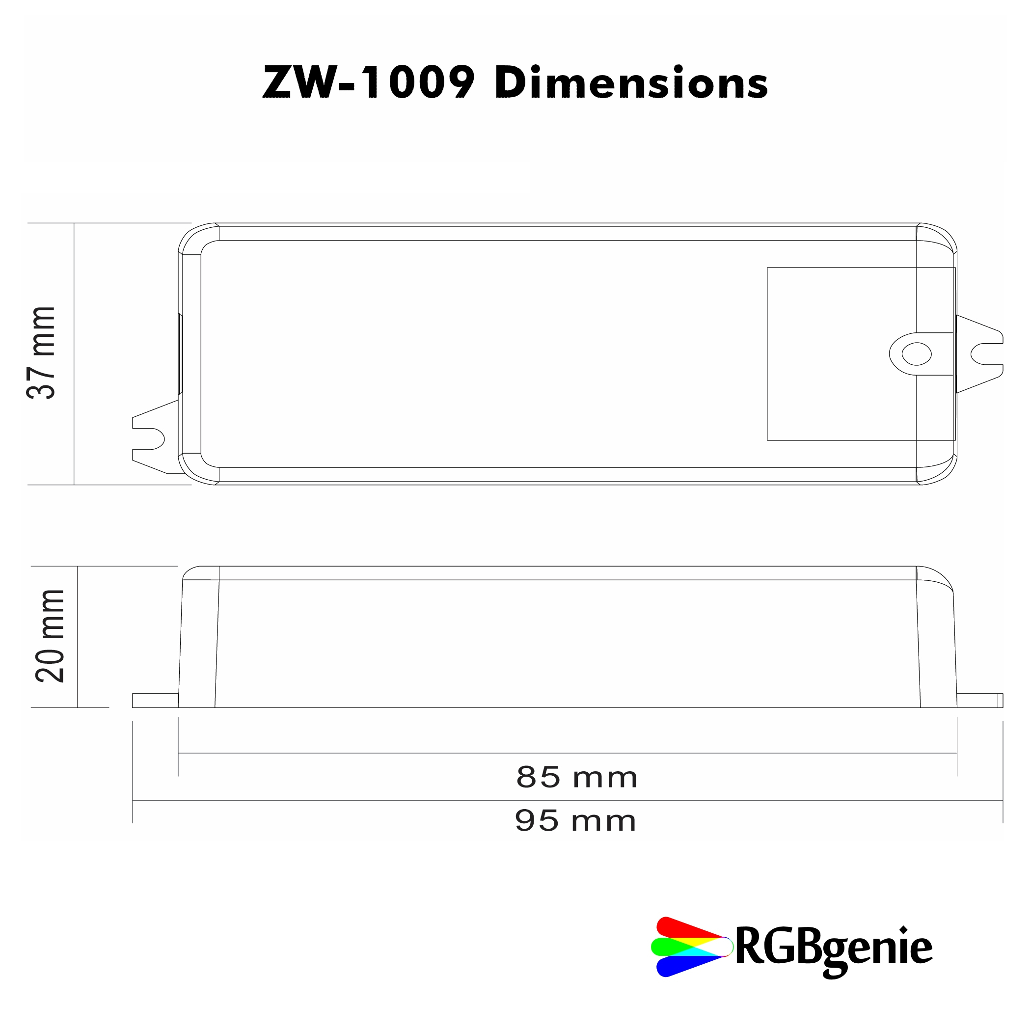 RGBgenie Single Channel LED Controller (Z-Wave Plus)